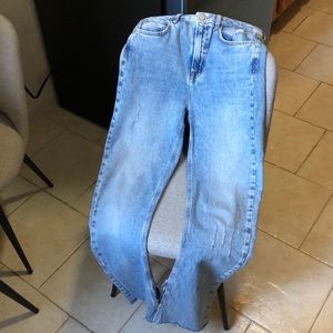 Zara side slit jeans